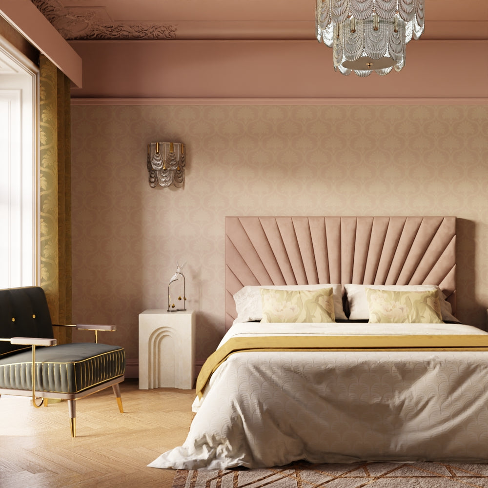 Massena Palace Wallpaper - Dusty Pink & Vintage Cream - Lucie Annabel