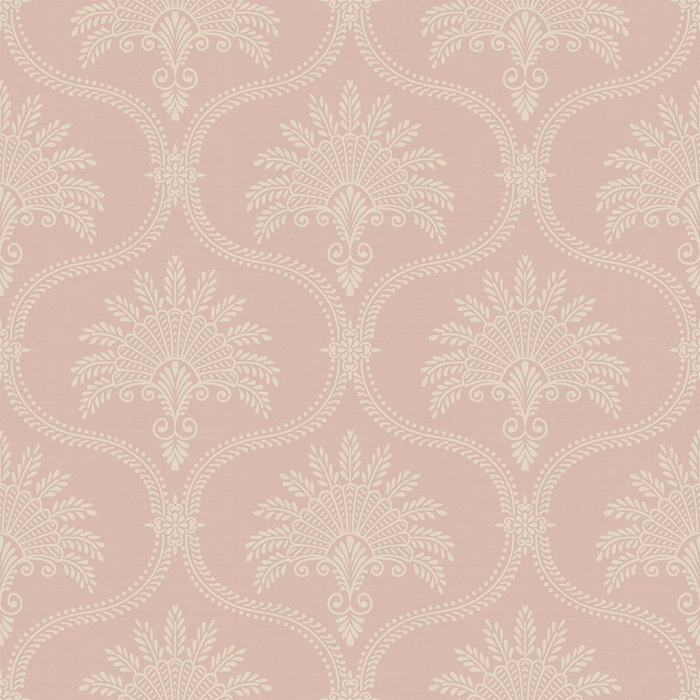 Massena Palace Wallpaper - Dusty Pink & Vintage Cream - Lucie Annabel