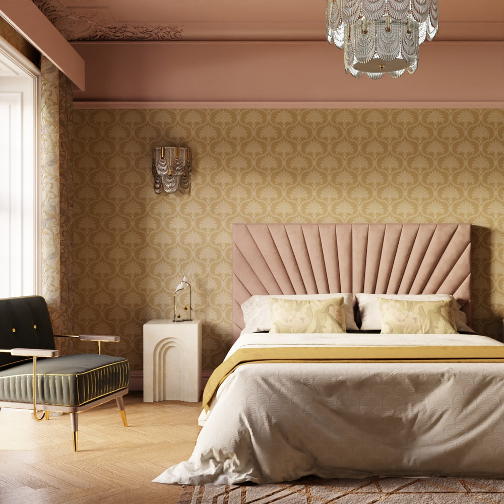 Massena Palace Wallpaper - Gold & Vintage Cream - Lucie Annabel