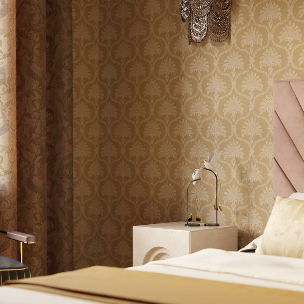 Massena Palace Wallpaper - Gold & Vintage Cream - Lucie Annabel