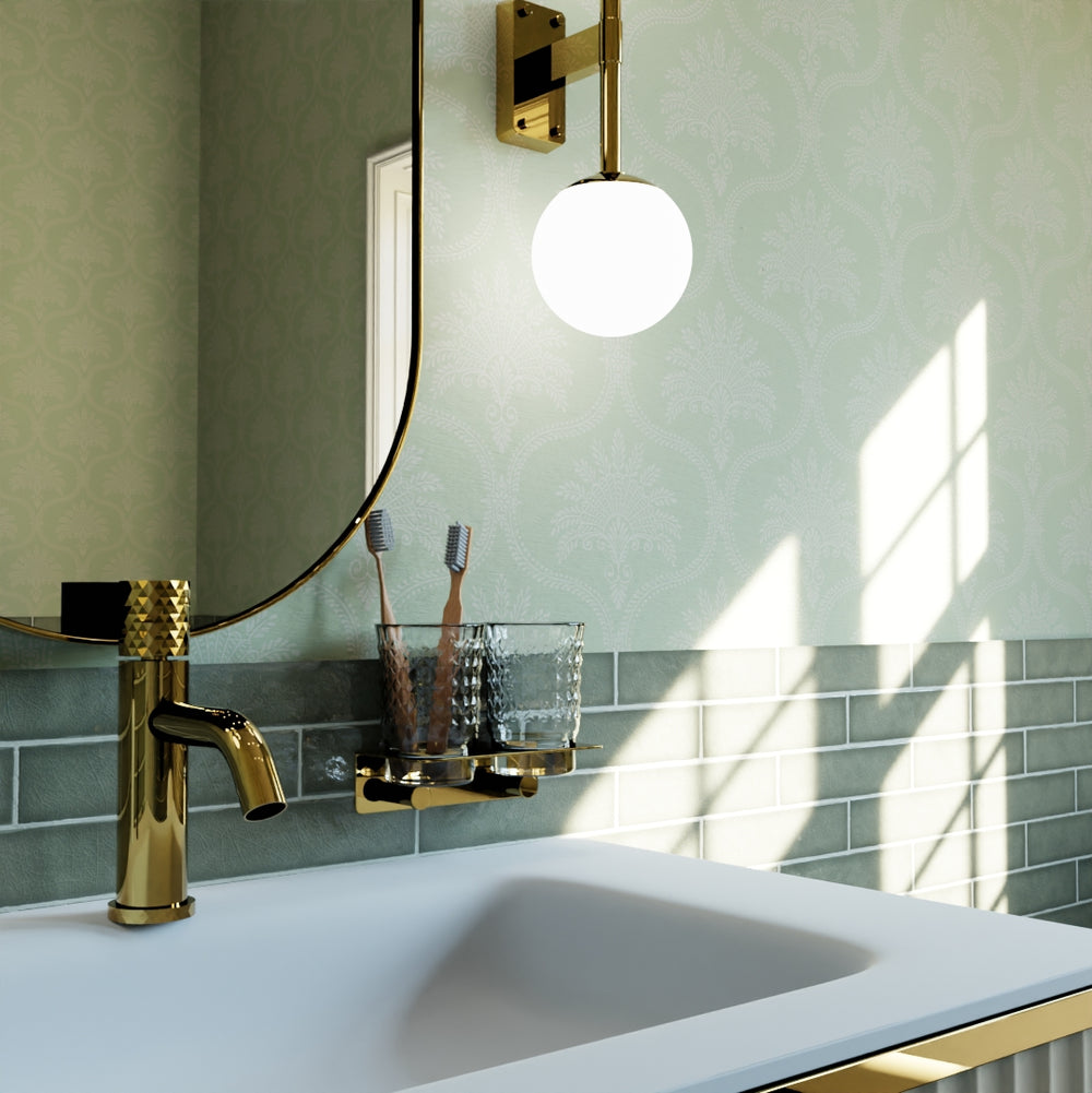 Massena Palace Wallpaper - Olive & Vintage Cream - Lucie Annabel