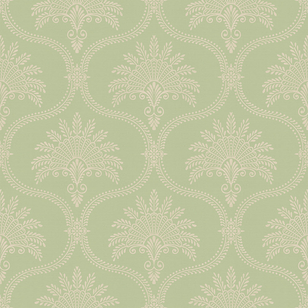 Massena Palace Wallpaper - Olive & Vintage Cream - Lucie Annabel