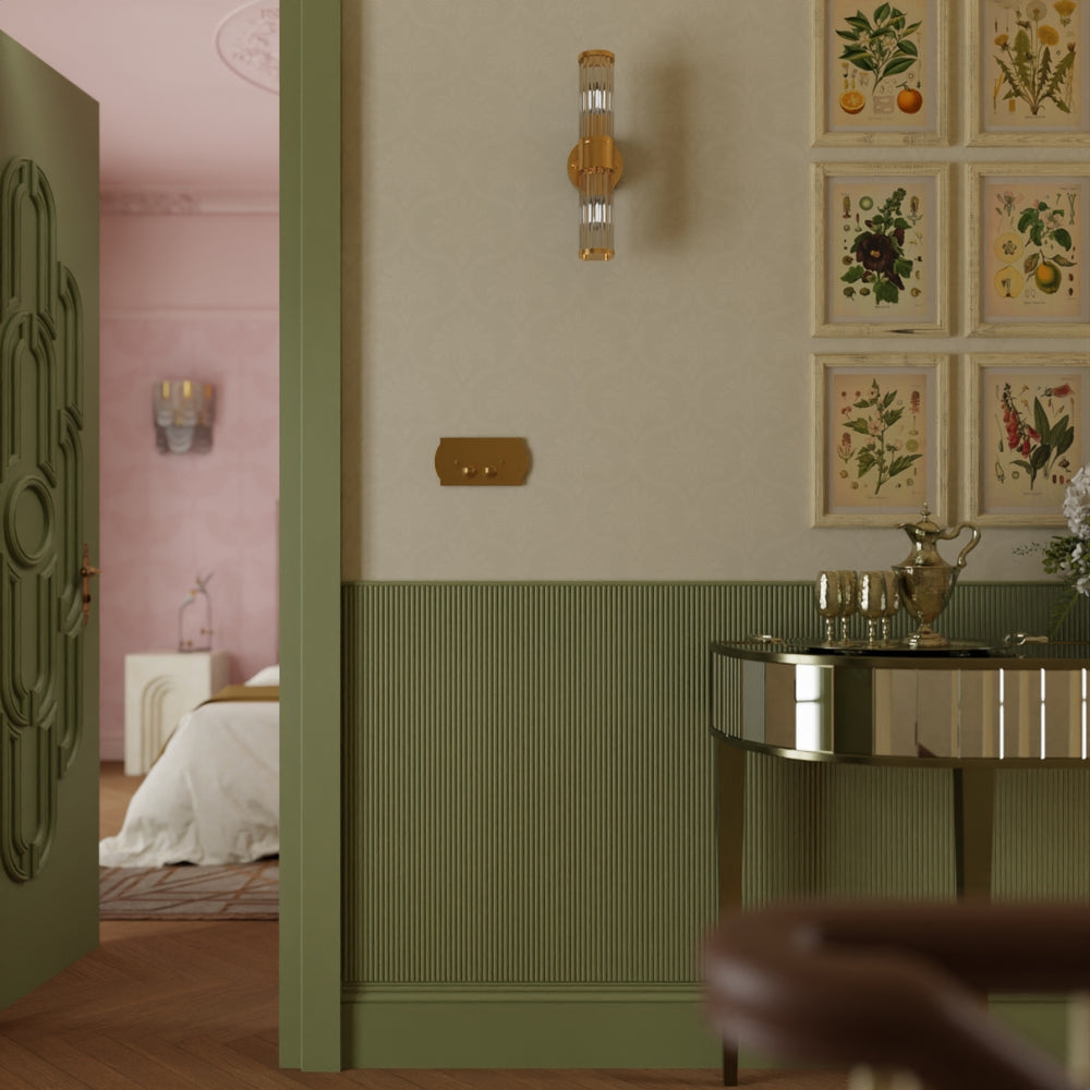 Massena Palace Wallpaper - Stone & Cream - Lucie Annabel
