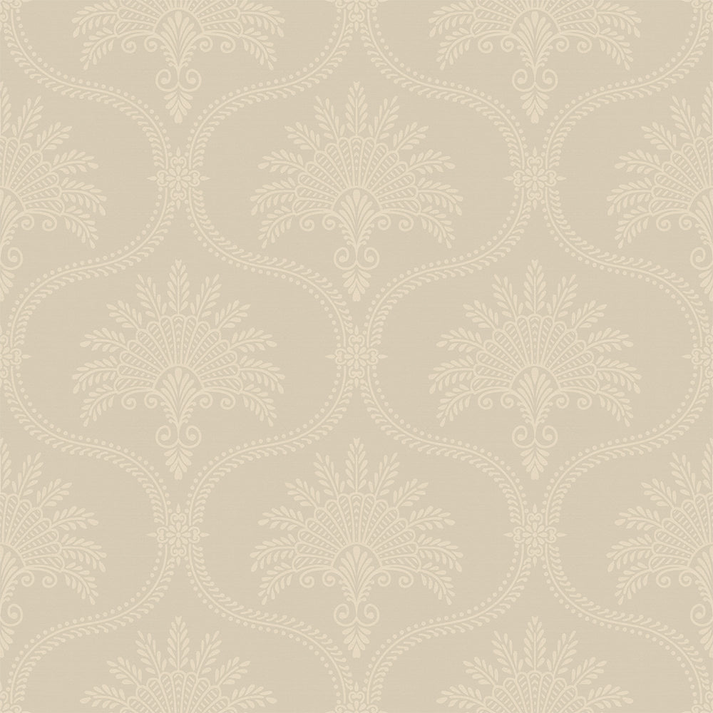 Massena Palace Wallpaper - Stone & Cream - Lucie Annabel