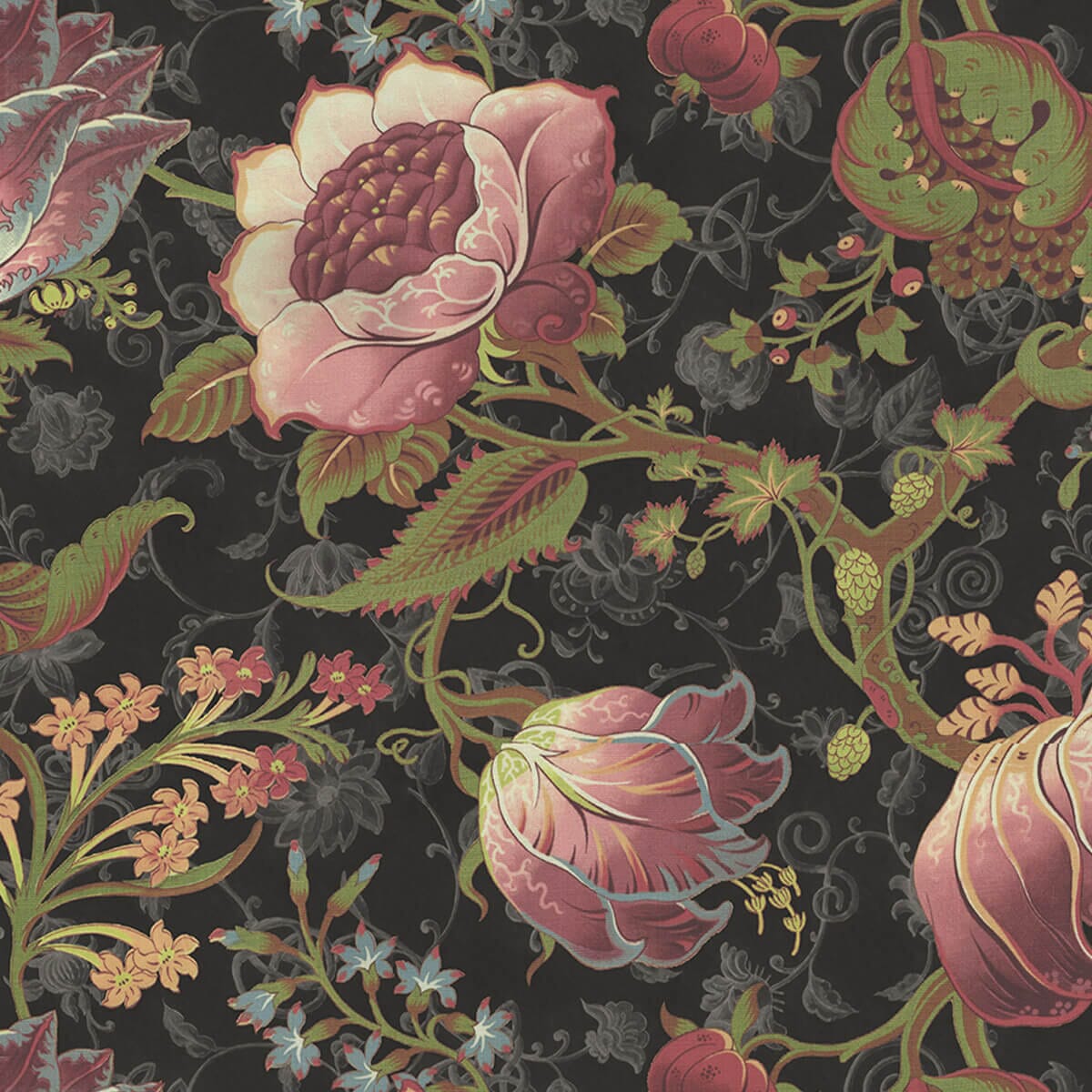 Meliora Wallpaper - Noir - House of Hackney