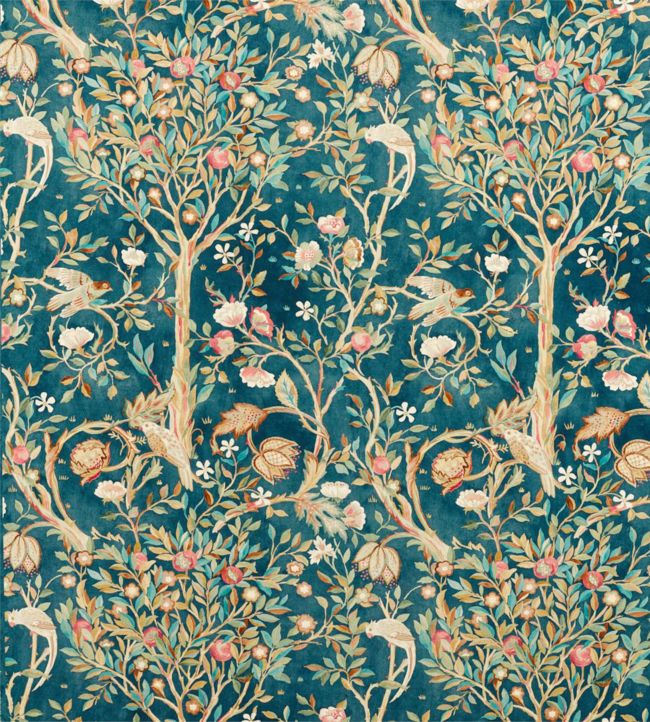 Melsetter Fabric - Indigo - 226601 - Morris & Co
