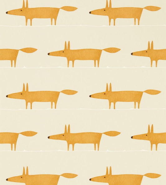 Midi Fox Wallpaper - Raffia / Chai - NHAP112818 - Scion