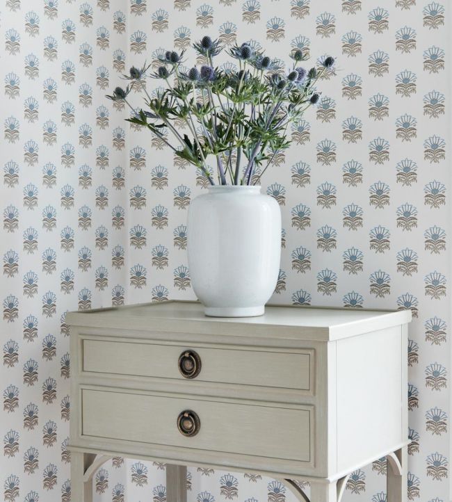 Milford Wallpaper - Spa Blue - AT15159 - Anna French