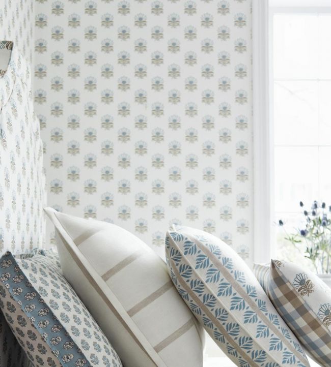 Milford Wallpaper - Spa Blue - AT15159 - Anna French