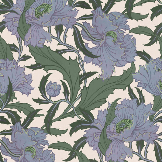 Minerva Wallpaper - Periwinkle - House of Hackney
