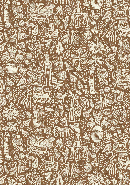 Minna Maze Wallpaper - Ginger