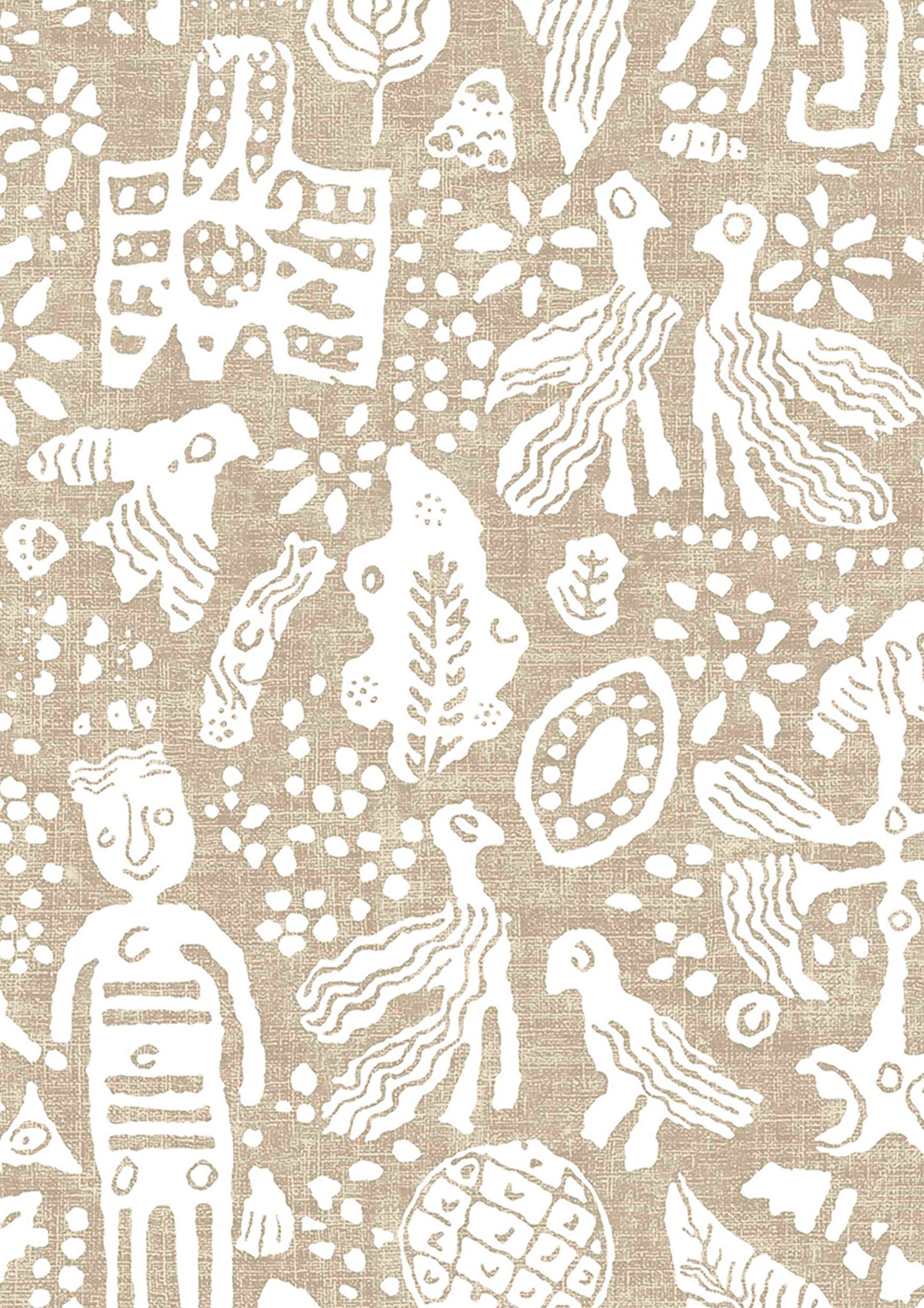 Minna Maze Wallpaper - Raffia