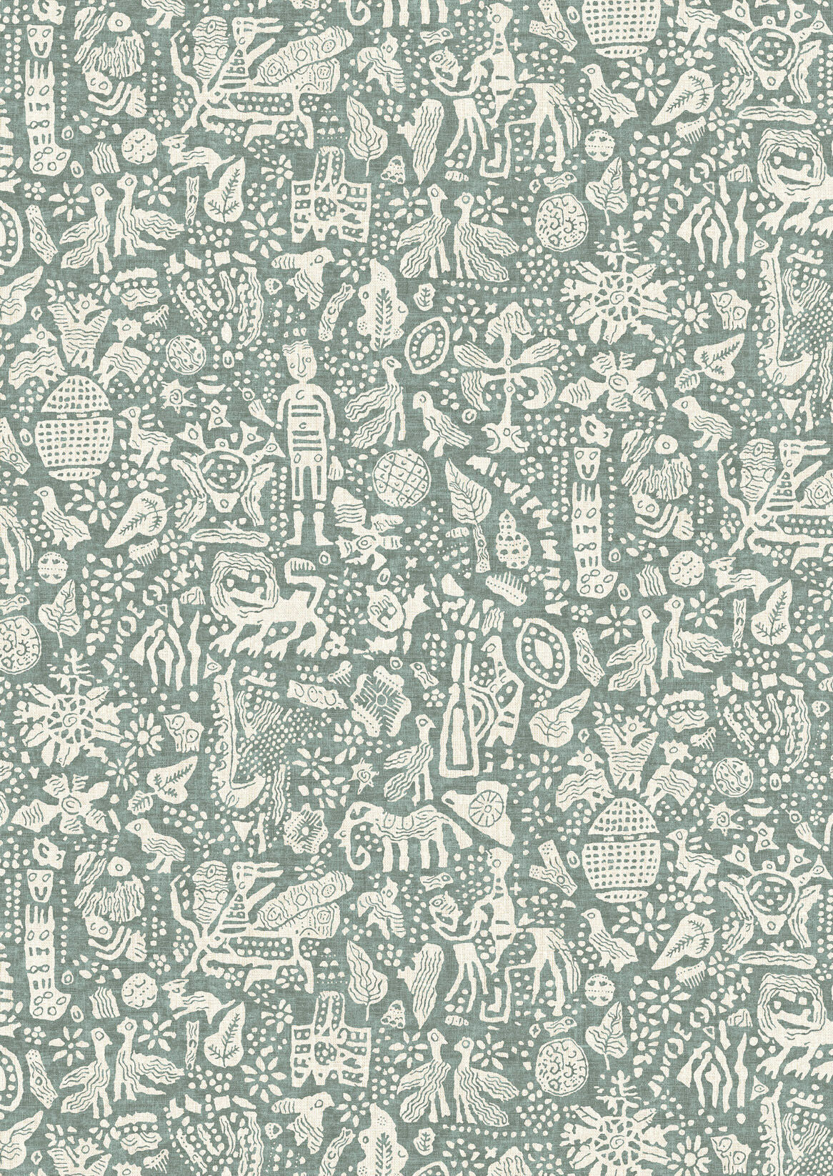 Minna Maze Wallpaper - Sage