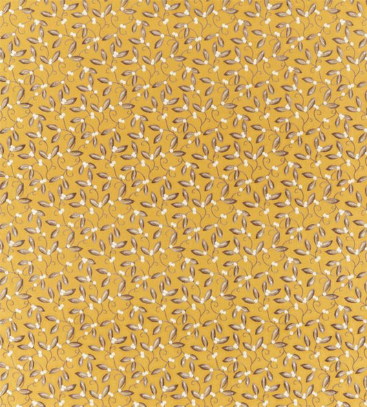 Mistletoe Embroidery Fabric - Saffron - 236817 - Morris & Co