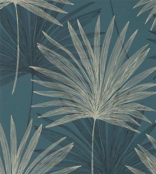 Mitende Wallpaper - Ink/Platinum - HMIW112226 - Harlequin