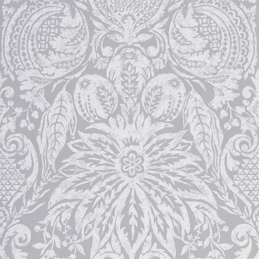 Mitford Damask Wallpaper - Empire Grey - ZDAR312864 - Zoffany