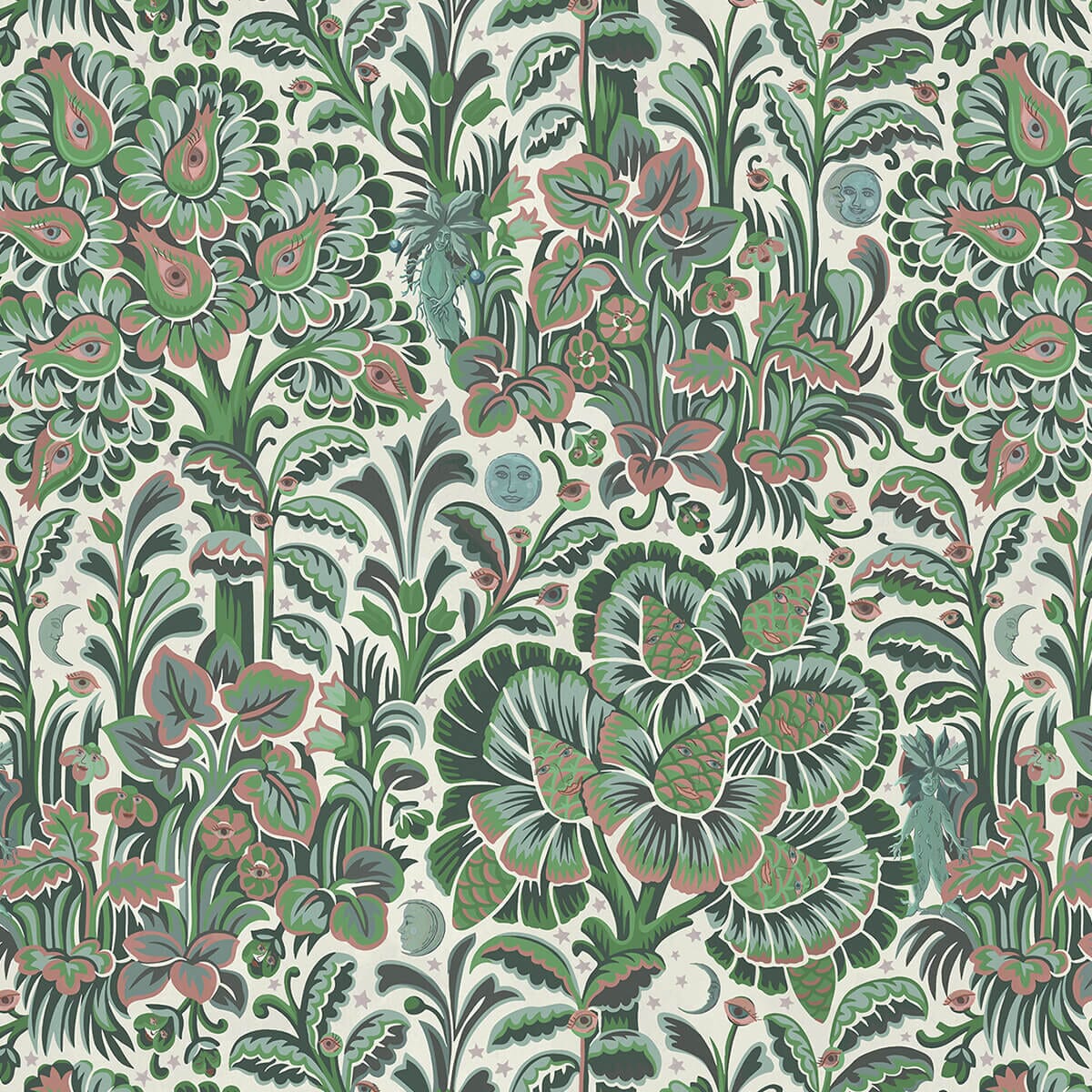 Moon Garden Magna Wallpaper - Tourmaline - House of Hackney