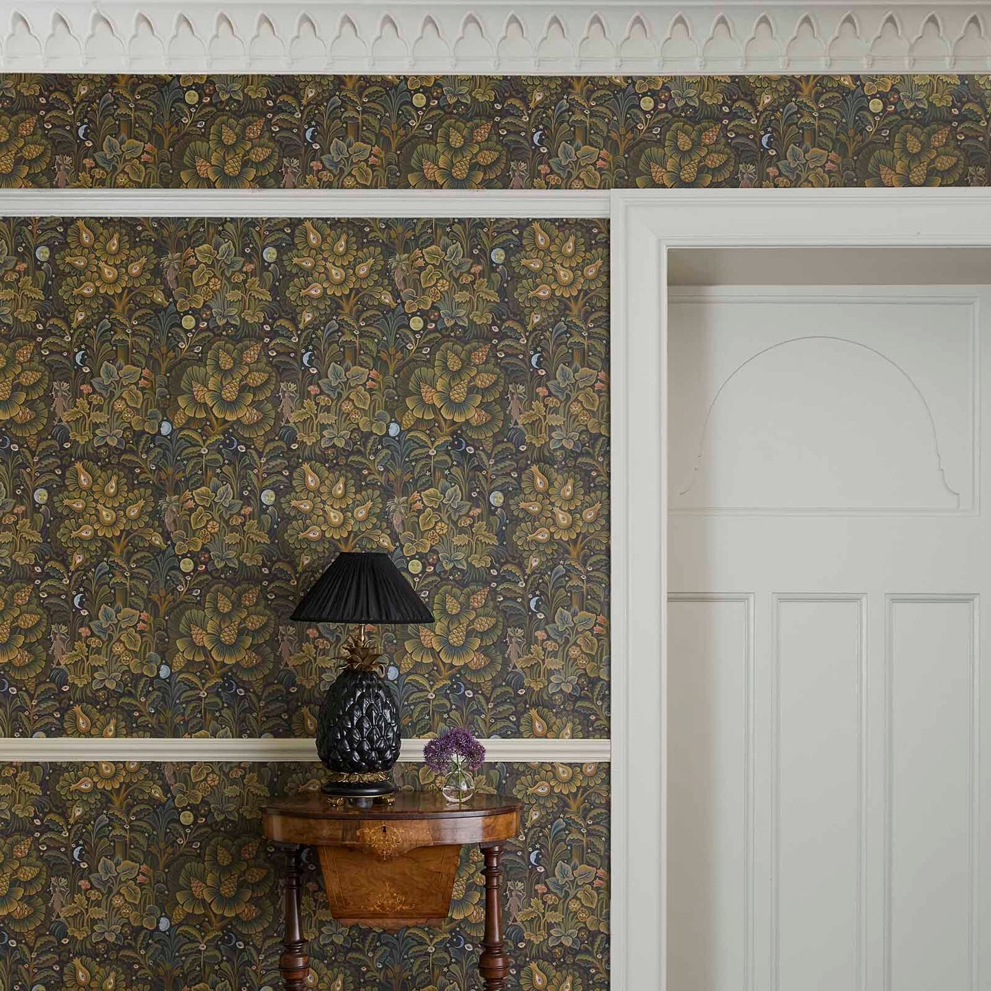 Moon Garden Wallpaper - Midnight - House of Hackney