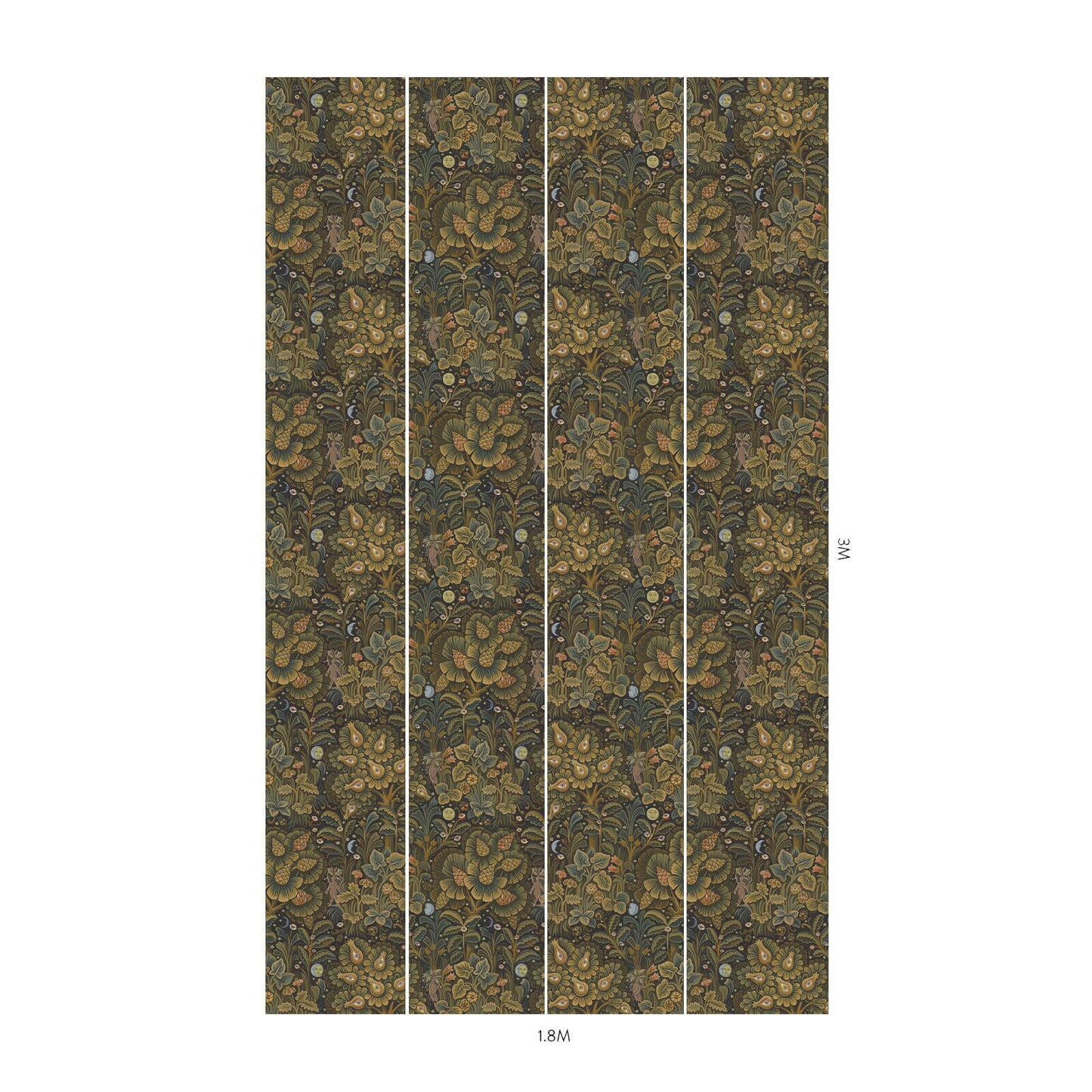 Moon Garden Wallpaper - Midnight - House of Hackney