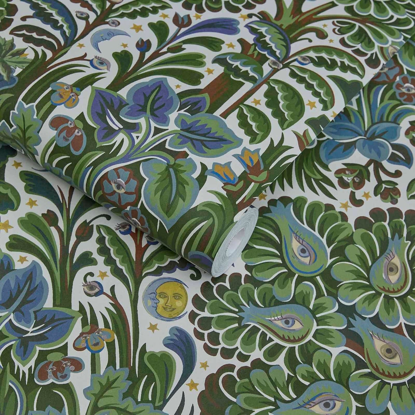 Moon Garden Wallpaper - Verde - House of Hackney