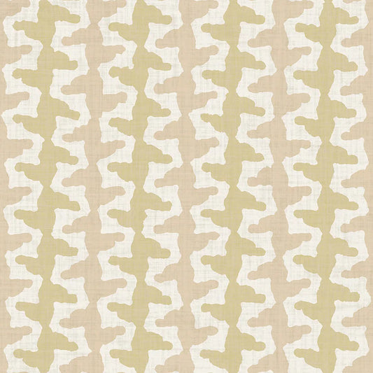 Morning Shore Wallpaper - Antique Gold & Soft Spice - Lucie Annabel