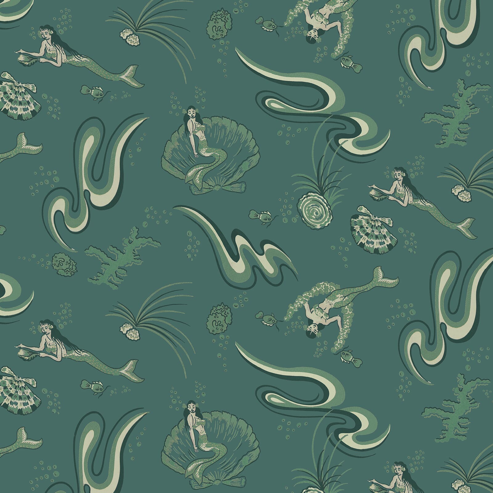 Morveren Wallpaper - Agate - House of Hackney