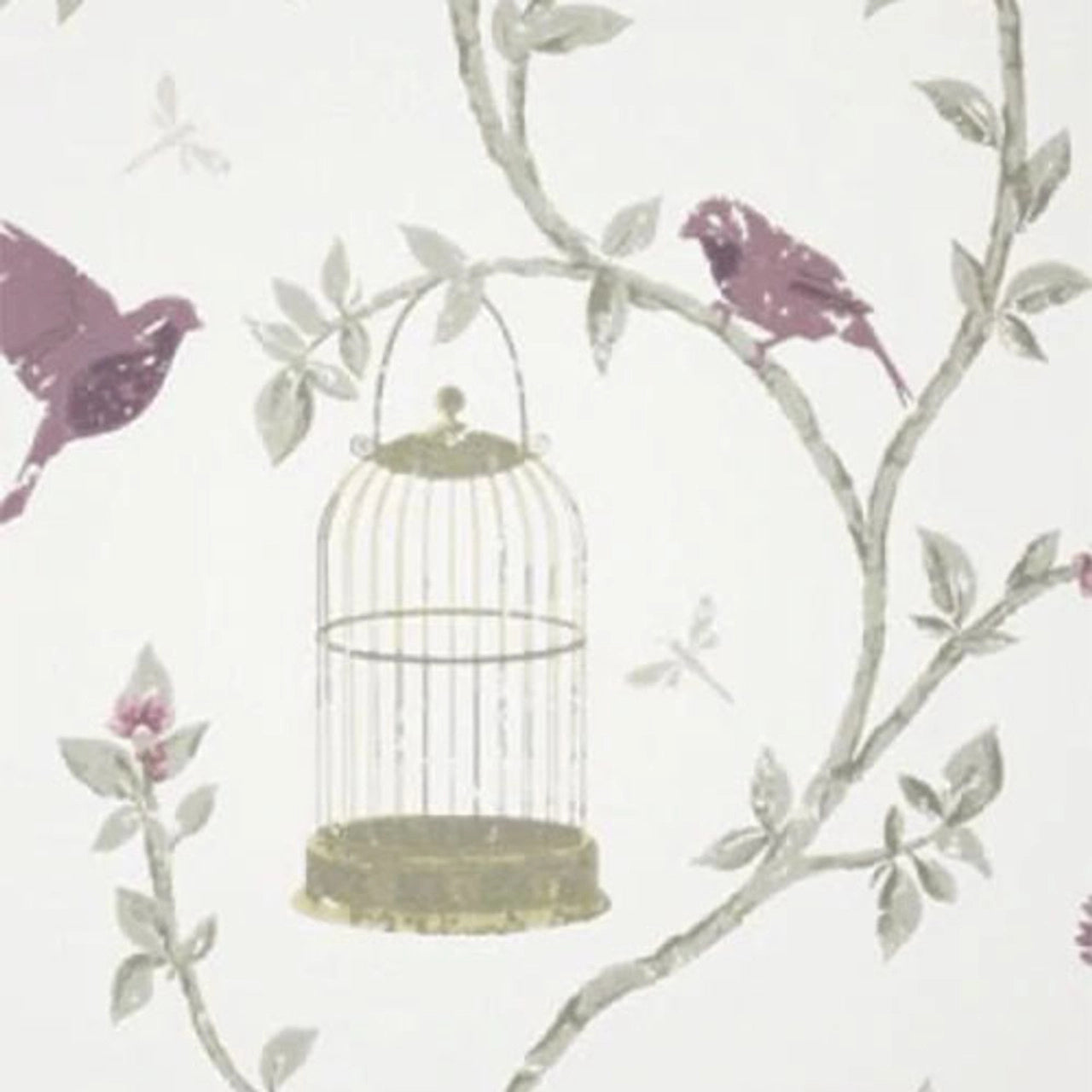 Birdcage Walk Wallpaper - White