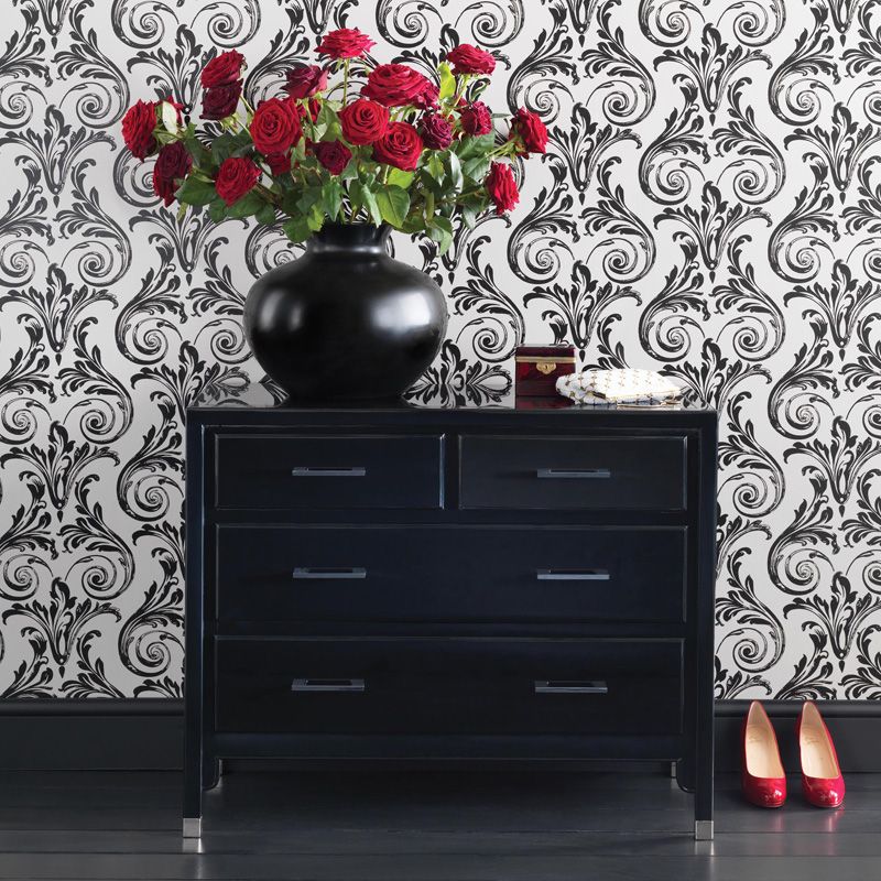 Convivio Room Wallpaper - Black
