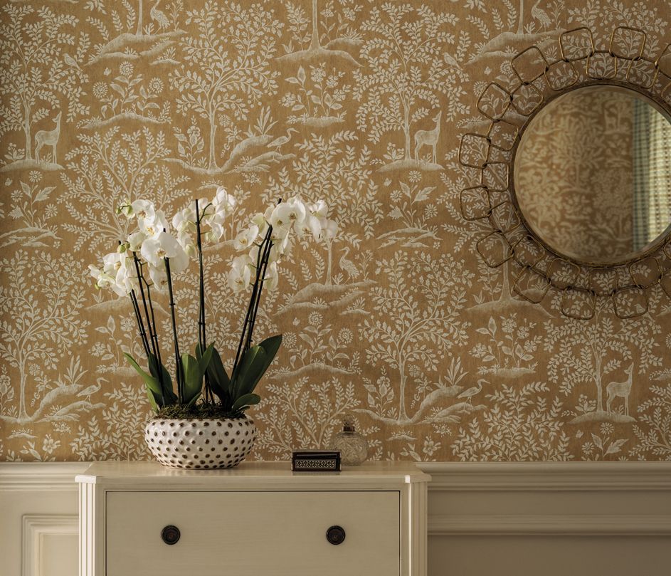 Forêt Room Wallpaper - Sand