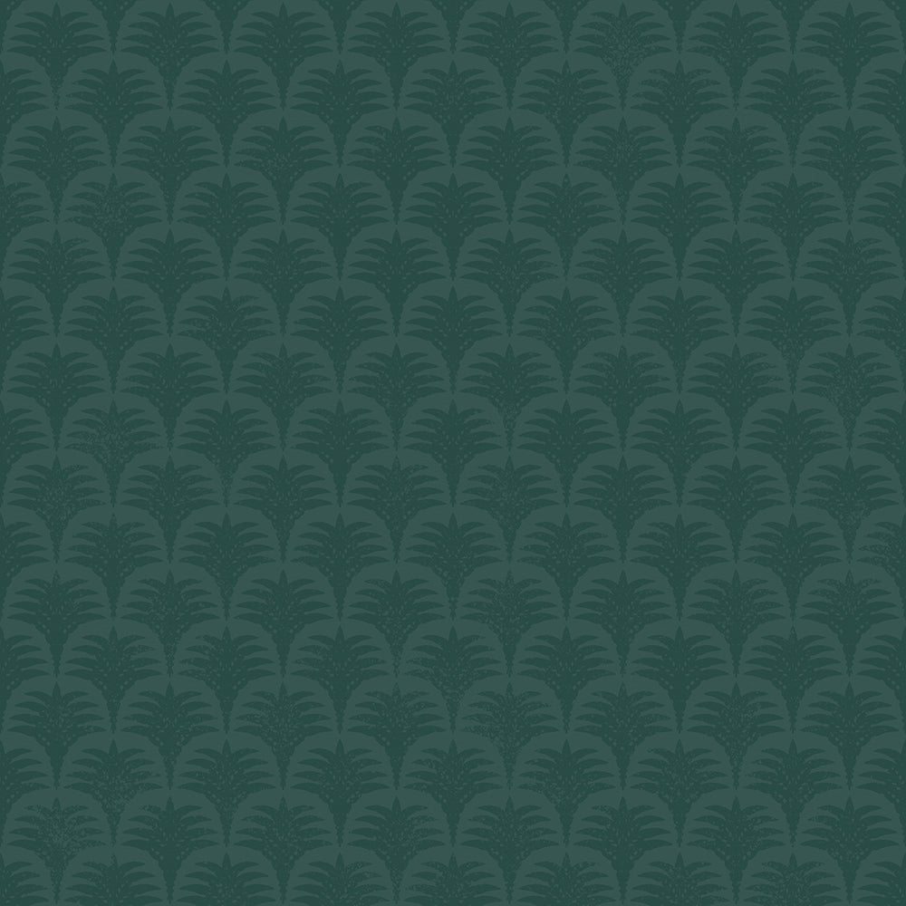 Nouveau Palm Wallpaper - Teal - Lucie Annabel