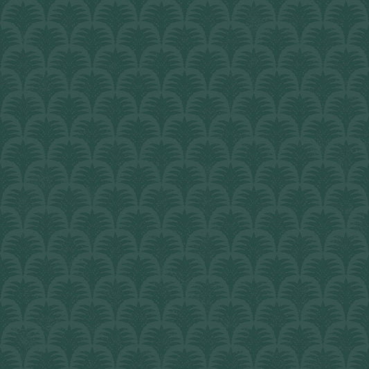 Nouveau Palm Wallpaper - Teal - Lucie Annabel