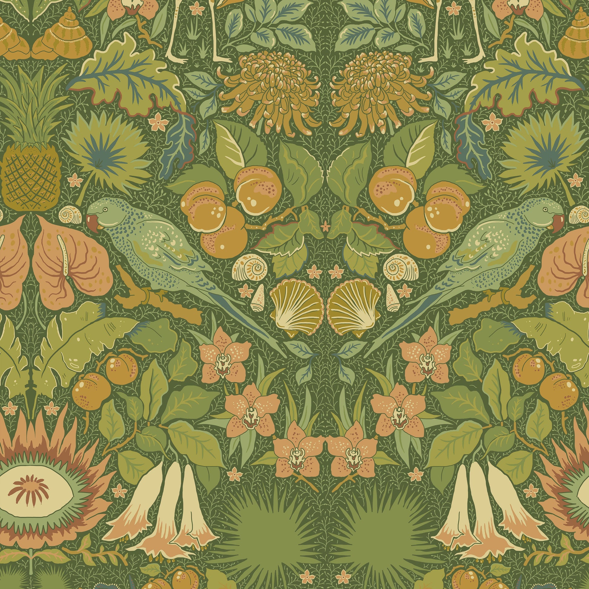 Oasis Wallpaper - Green - Wear The Walls