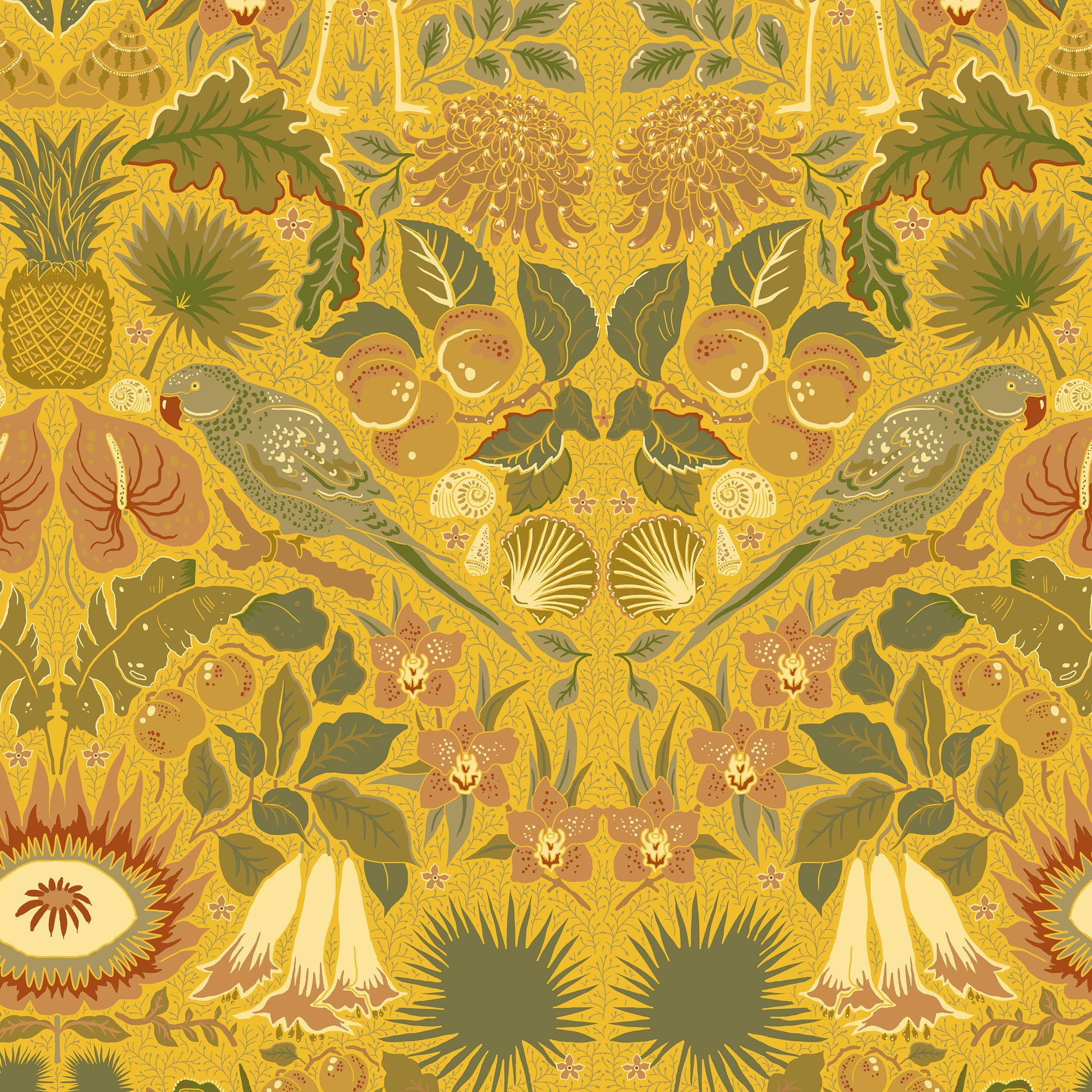 Oasis Wallpaper - Gold - Wear The Walls