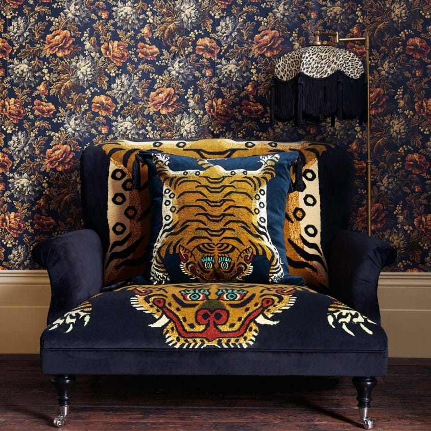 OPIA Wallpaper - Midnight - House of Hackney