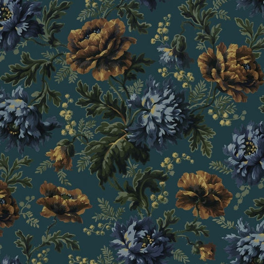 OPIA Wallpaper - Petrol - House of Hackney