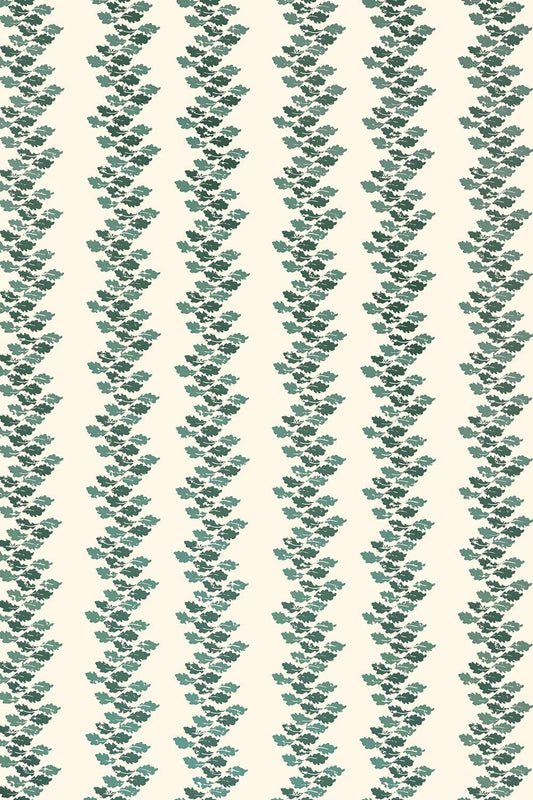 Oak Leaves Wallpaper - Green - BG2700101 - Barneby Gates