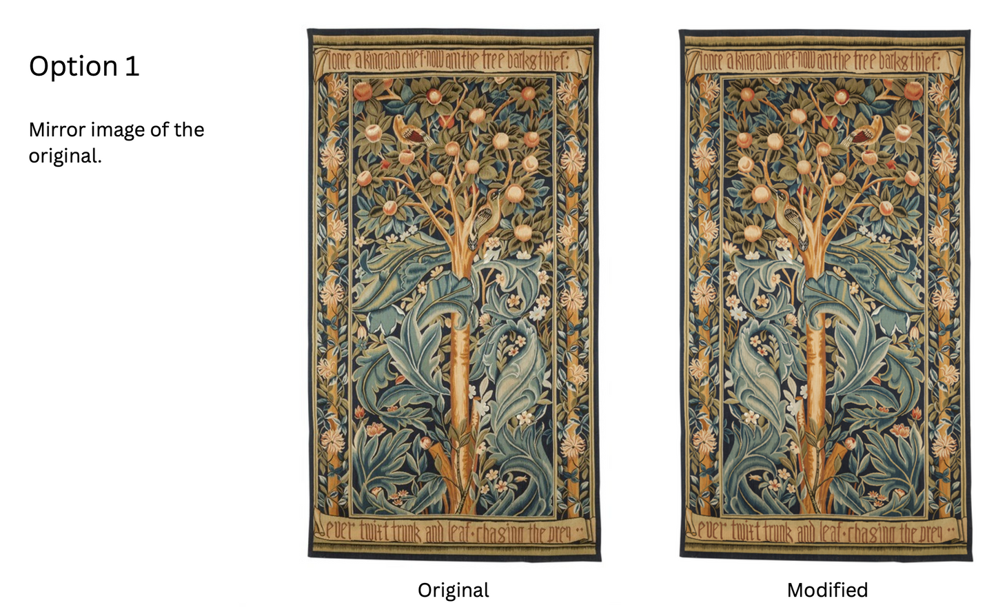 Woodpecker Tapestry - Option 1