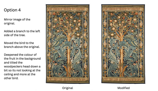 Woodpecker Tapestry - Option 4