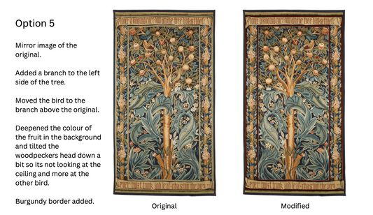 Woodpecker Tapestry - Option 5