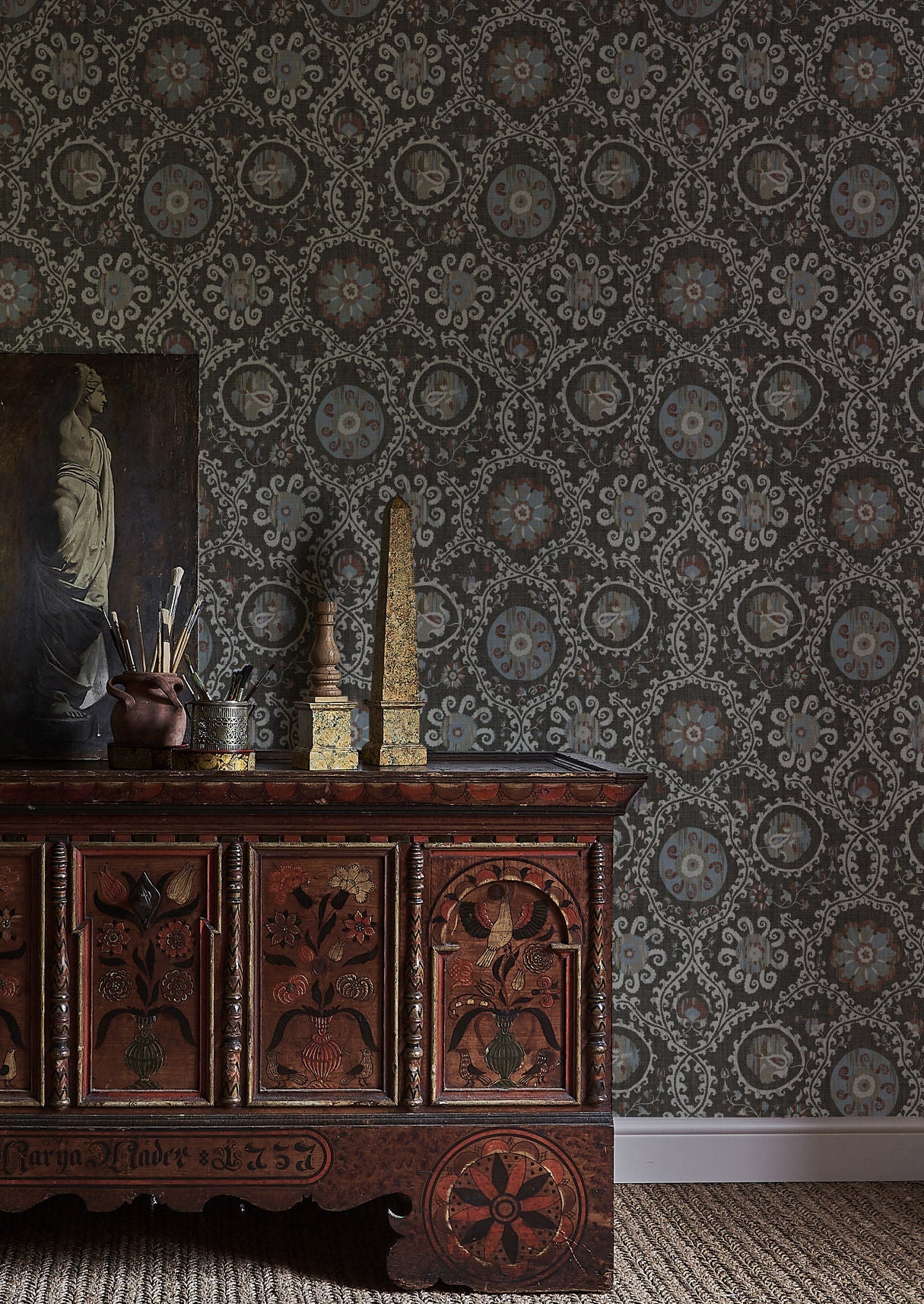 Oxus Wallpaper - Turkish Brown