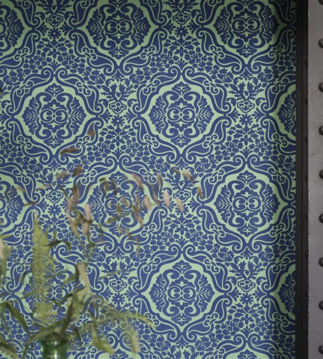 Fioravanti Room Wallpaper - Blue