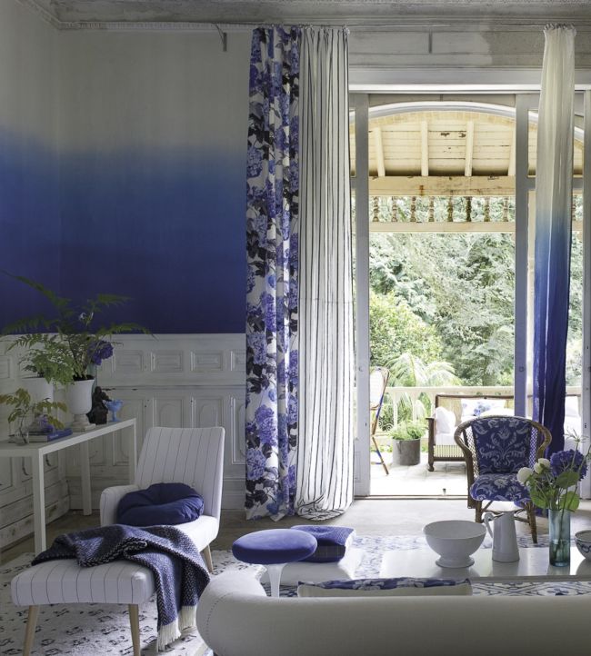 Saraille Room Wallpaper - Blue