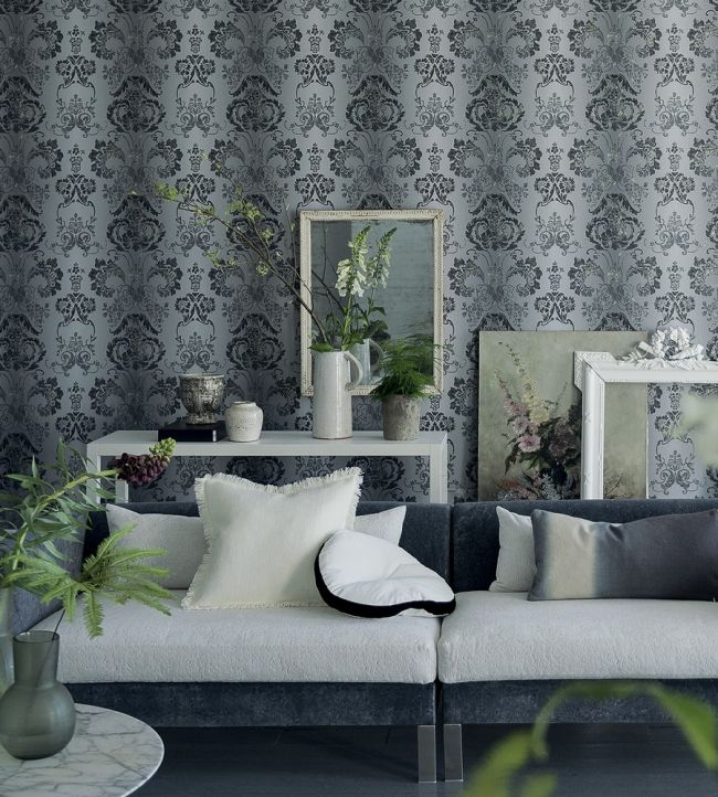 Kashgar Room Wallpaper - Black