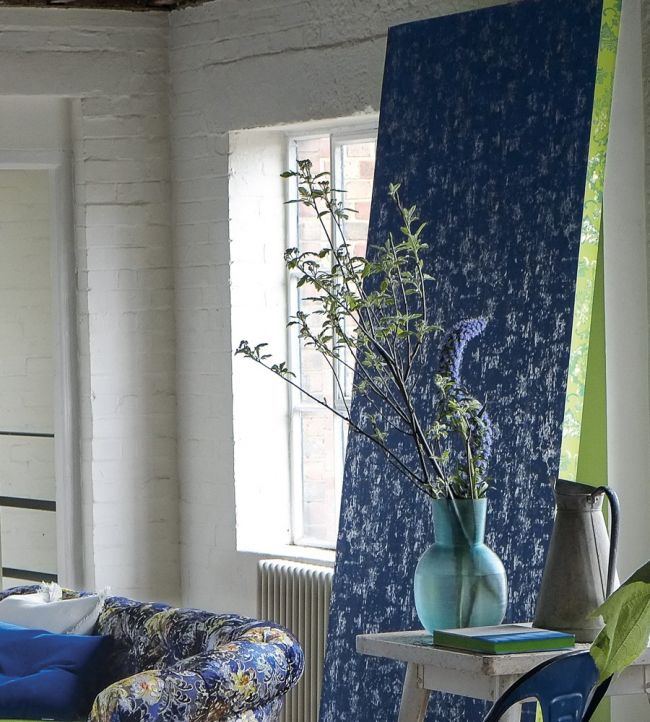 Rasetti Room Wallpaper - Blue