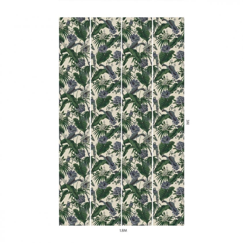 PARADISA Wallpaper - Off-White - House of Hackney