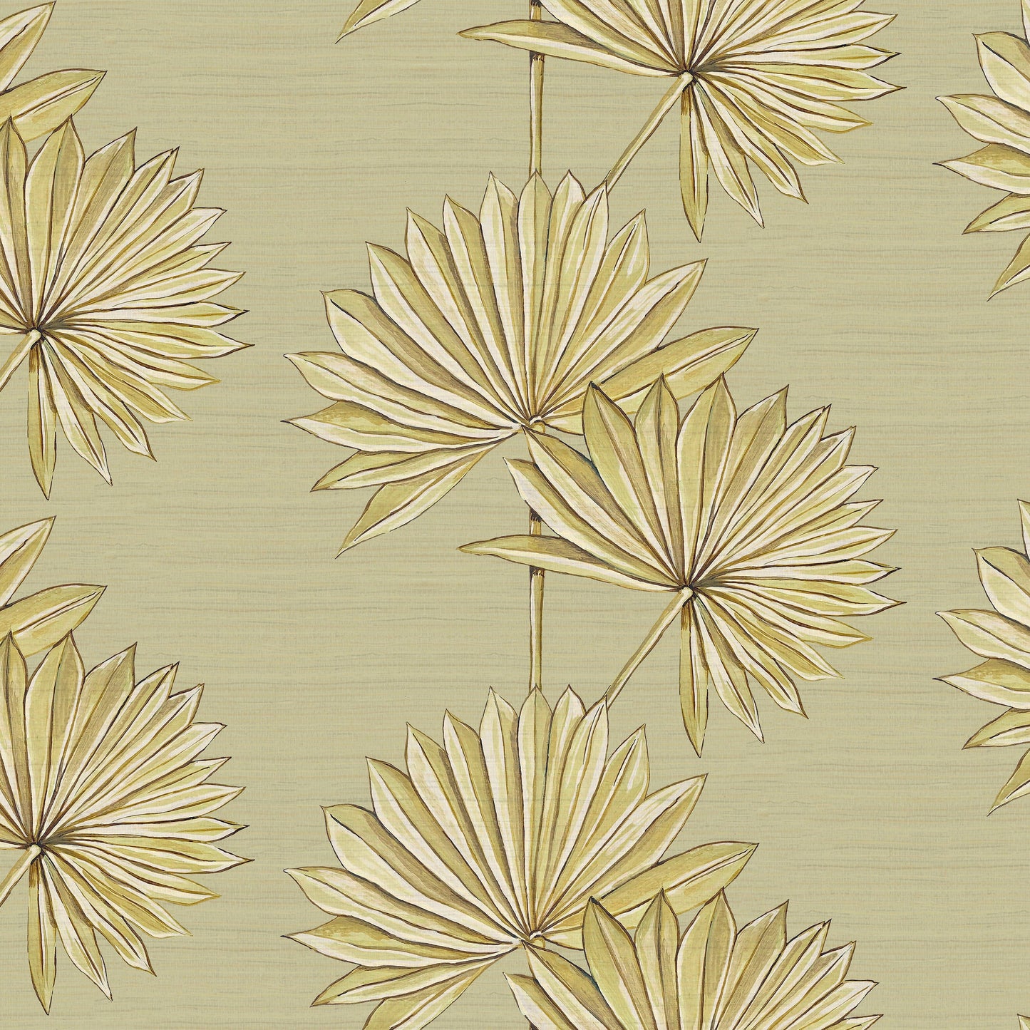 Palmetto Wallpaper - Gray - Wear The Walls