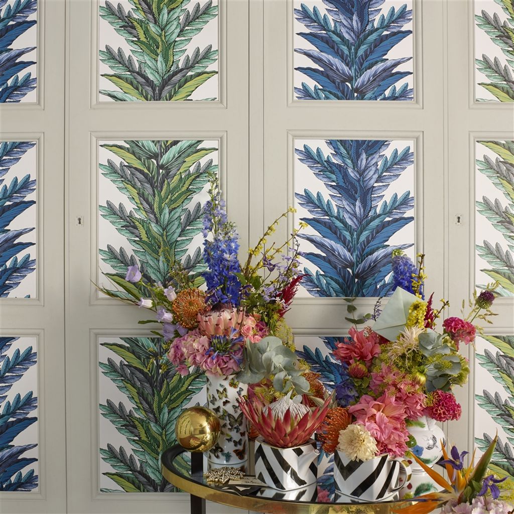 Groussay Room Wallpaper - Blue