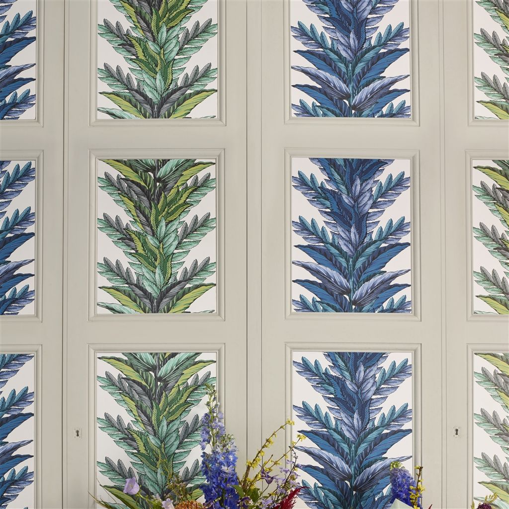 Groussay Room Wallpaper 2 - Blue