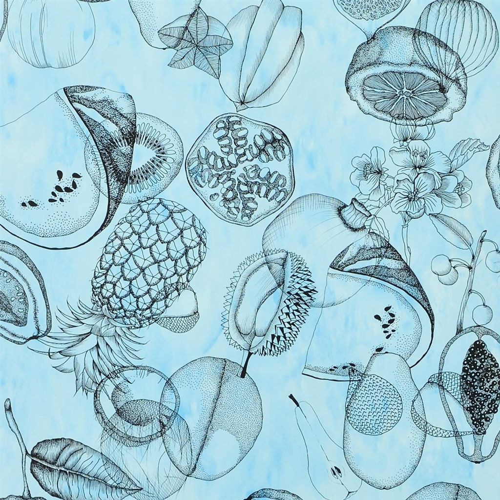 Agua Parati Wallpaper - Blue