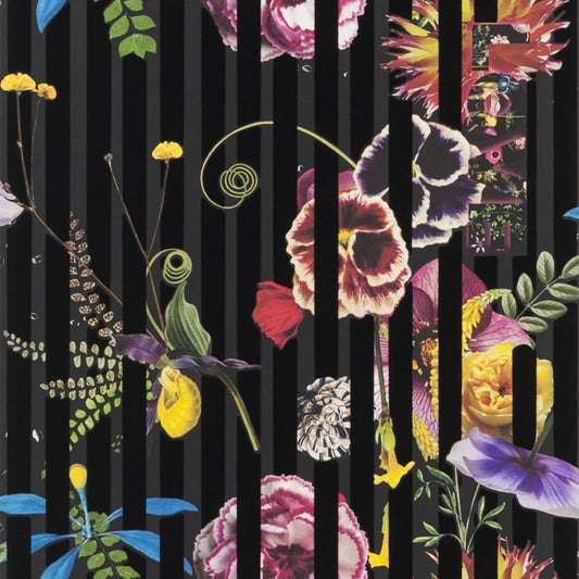Babylonia Nights Soft Crepuscule Wallpaper - Black